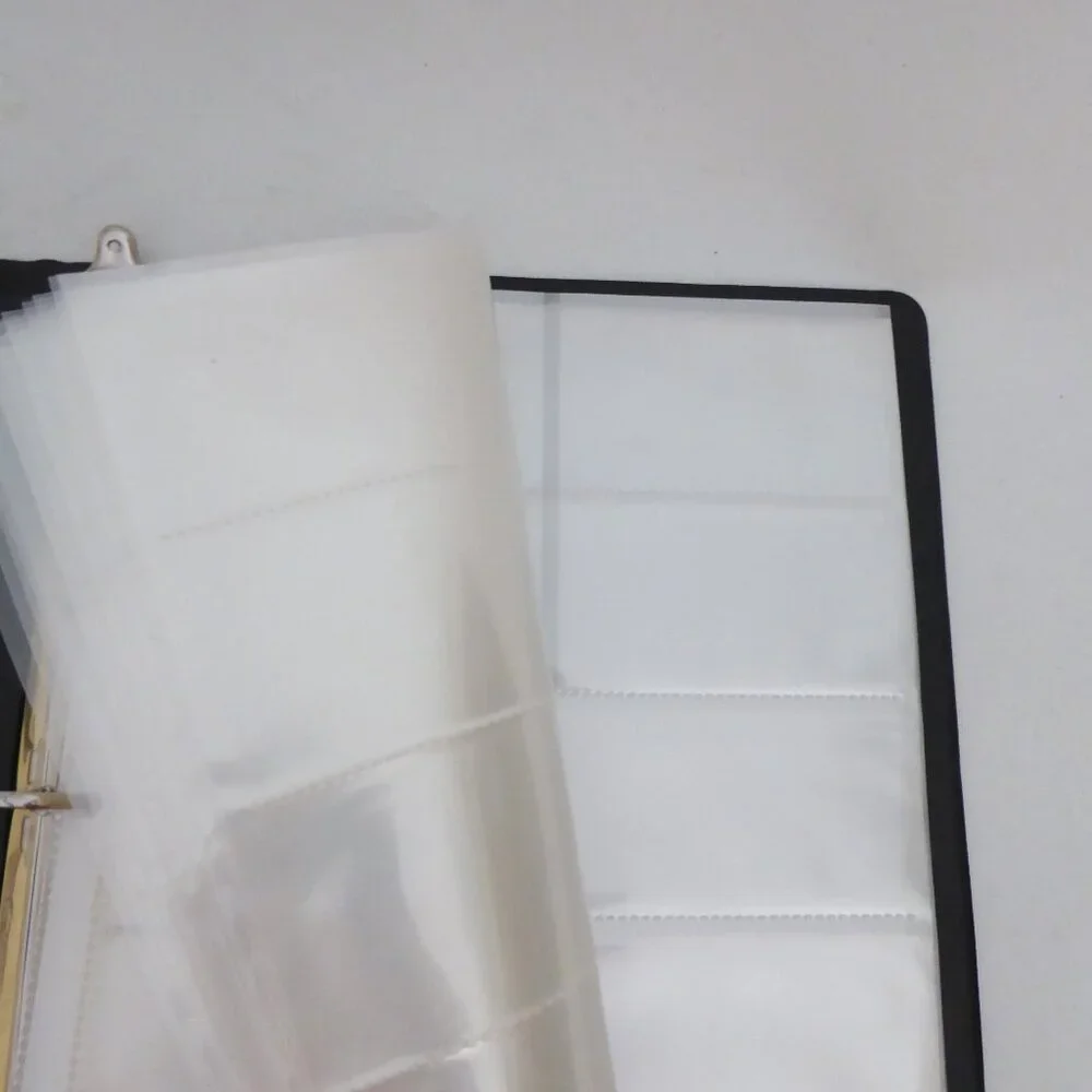 NEW 600 BUSINESS CARD AVERY 3 RINGED BINDER CARD HOLDER SLEEVES